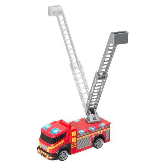 Mighty Machines Small Fire Engine | Fire Truck Toy With Realistic Lights & Sounds | Firefighter Emergency Rescue Truck Toys | Extendable Fire Ladder | Educational Toys | For Ages 3+